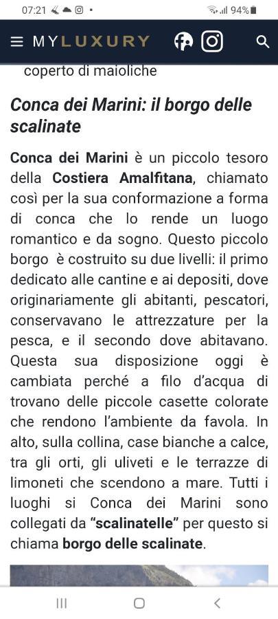La Casina Del Pennolo, Casa Stani 60 Mq. Villa Conca dei Marini Eksteriør bilde